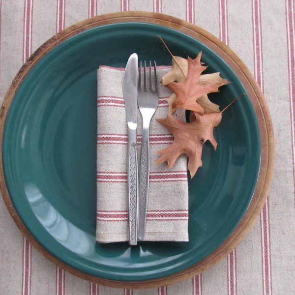 Striped Linen Tablecloth - Image 3