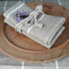 Heavy Weight Natural Linen Napkins - Image 2