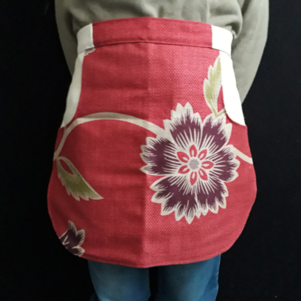 Red Floral Peg Apron